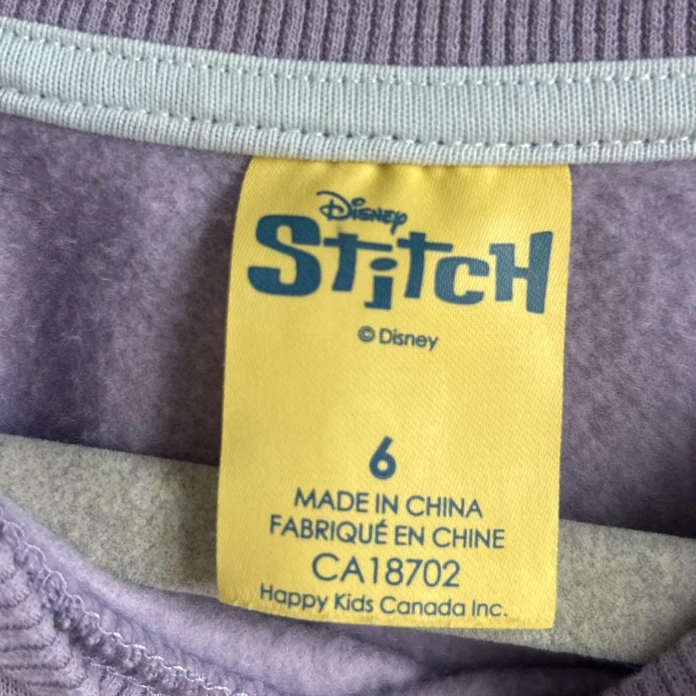 Disney Stitch & Angel Purple Sweatshirt - Picture 3 of 3